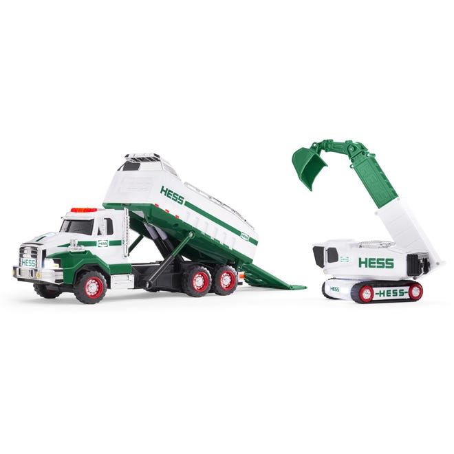 2017 hess dump truck and loader